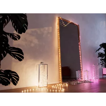 Viedā dekoratīvā gaisma Twinkly Strings USB-C Pearls Wi-Fi/Bluetooth Multicolour