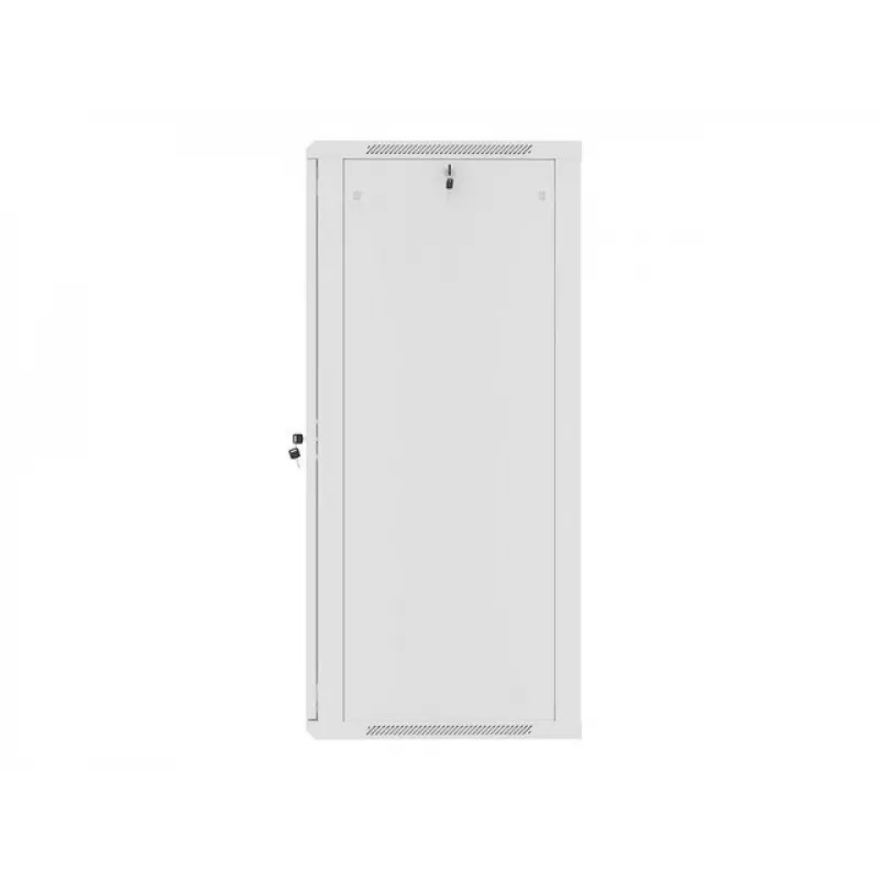 Lanberg pie sienas stiprināms montāžas statīva skapis 19 inch 27U 600x600 mm pelēks (stikla durvis)
