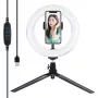 Statīva stiprinājums Puluz ar 20 cm LED gredzenu vlogojumam PKT3073B