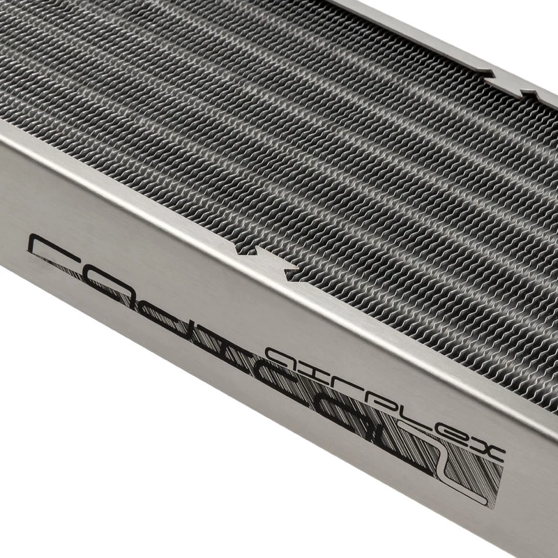 Radiatora bloks Aqua-Computer 33705 — Alumīnijs/Varš/Nerūsējošais tērauds, 320×140×40 mm, pelēks/sudrabains