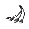 Belkin Secure KVM Combo kabelis - Video- / USB- / Audio-kabelis - TAA-Compliant - USB, Mini-Plug, HDMI (M)
