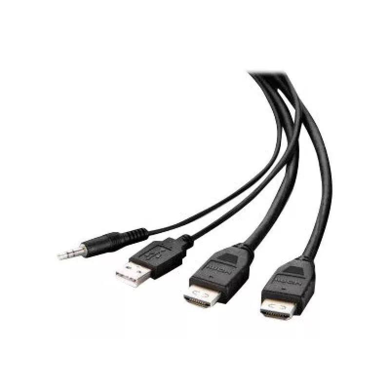 Belkin Secure KVM Combo kabelis - Video- / USB- / Audio-kabelis - TAA-Compliant - USB, Mini-Plug, HDMI (M)