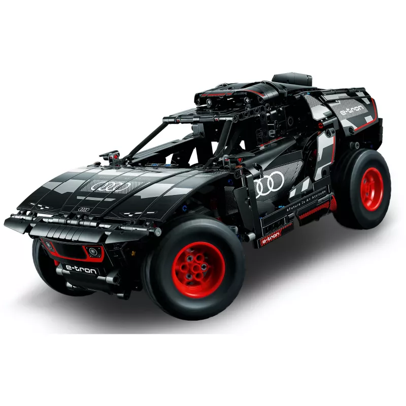 LEGO Technic bezceļa transportlīdzekļa modeļa komplekts Audi RS Q e‑tron 42160 — 914 detaļas, ieteicamais vecums 10+