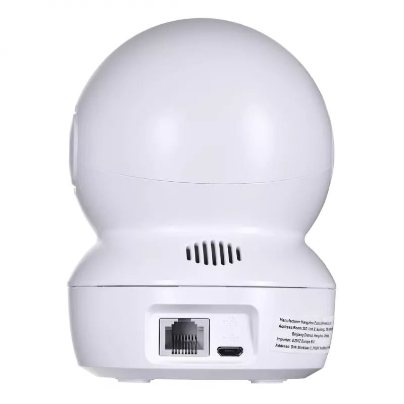 IP drošības kamera EZVIZ H6c 1920 x 1080, iekštelpu sfēriska, Wi‑Fi un Ethernet, 4 mm objektīvs, 360° skats, microSD līdz 256 GB