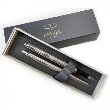 Parker 2093258 pildspalvu komplekts melns, sudrabots 2 gab.