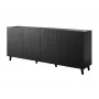BARI kumode 200x42x82 melns matēts