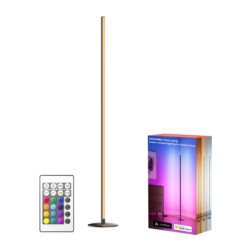 Smart standing lamp SwitchBot W1702100 with adjustable brightness and remote control