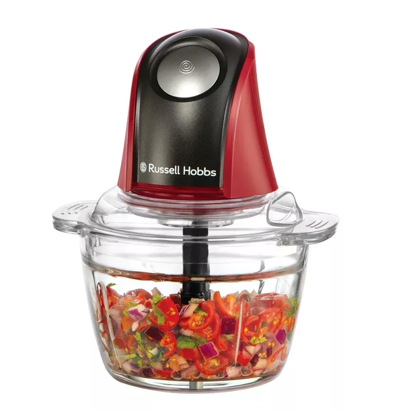 Russell Hobbs 27130-56 elektriskais virtuves smalcinātājs 0,5 L 200 W Melns, Sarkans, Caurspīdīgs