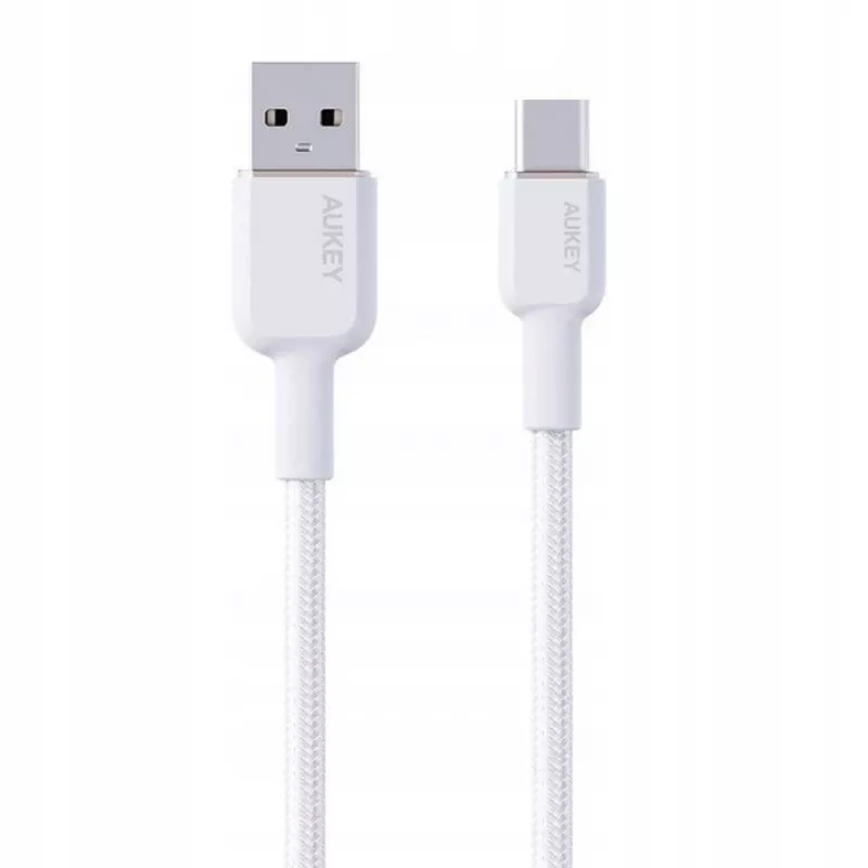 AUKEY CB-NAC1 Balts Nylon vads USB C - USB A