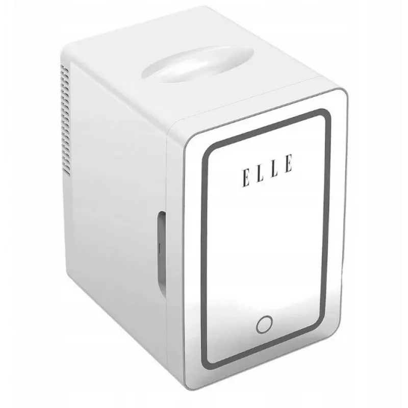 Mini ledusskapis ar LED kosmētikas spoguli Elle ESDAFX04WHEU 4 L balts