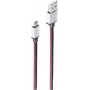 USB vads ShiverPeaks BS14-50096 0,9m USB A Micro-USB B Sarkans