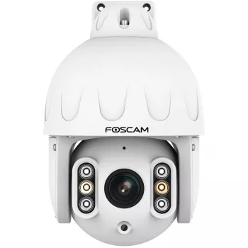 Foscam SD8EP PoE novērošanas kamera, balta, 8 MP (3840x2160), barošana caur Ethernet, pagriešanas un noliekšanas funkcija, 4x optiskā tālummaiņa