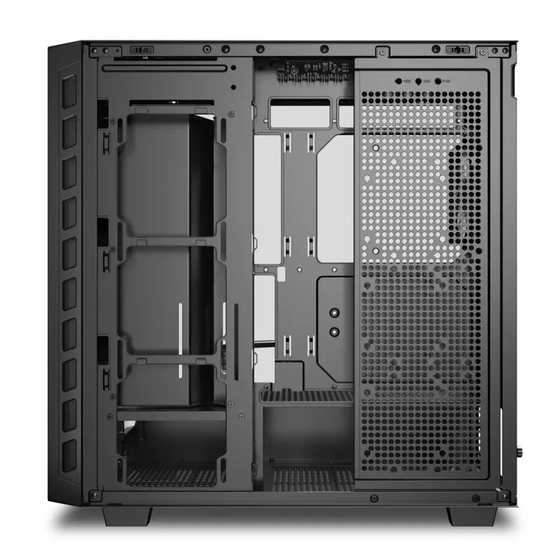 Sharkoon REBEL C80G RGB Midi Tower Melns