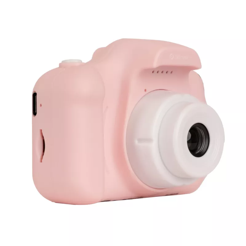 Bērnu digitālā kamera DENVER KCA-1340RO — kompakta 85 g, rozā