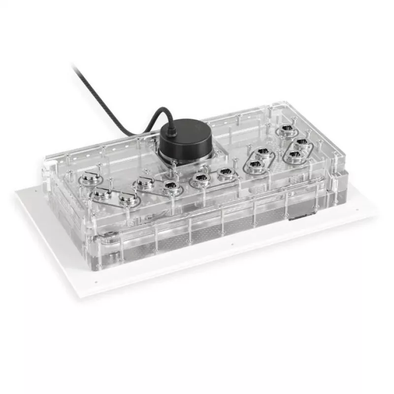 Alphacool Distroplate Apex Dark Base Pro 901 RGB Support — sadales plāksne datora ūdens dzesēšanai, modelis 14658