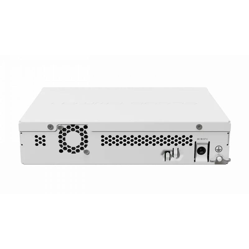 Pārvaldīts L3 tīkla komutators MikroTik CRS310-1G-5S-4S+IN — 1U, 1x Gigabit, 5x SFP, 4x SFP+, 10G, līdzstrāva/PoE 18–57V, 20W maks.