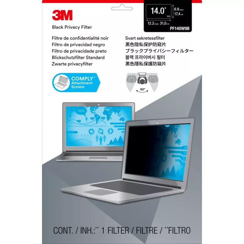 3M Privātuma filtrs 14 16:9 COMPLY
