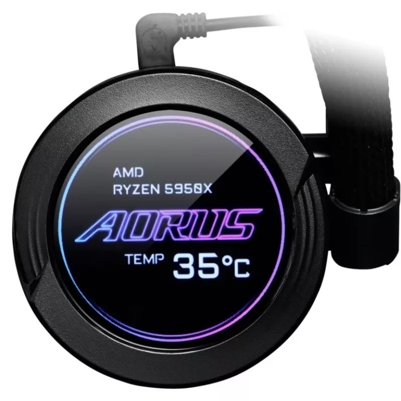 GIGABYTE AORUS WATERFORCE X 280 procesora šķidruma dzesētājs, melns, 1 gab.