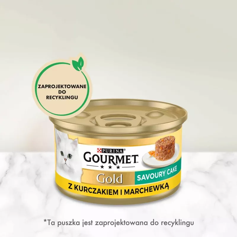 GOURMET GOLD - Sāļā kūka ar vistu un burkānu 85g