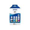 Oriģināls Epson EcoTank tintes pudeļu 4 krāsu komplekts — Melna 127 ml, Ciāna/Fuksīna/Dzeltena 210 ml (C13T03V64A)