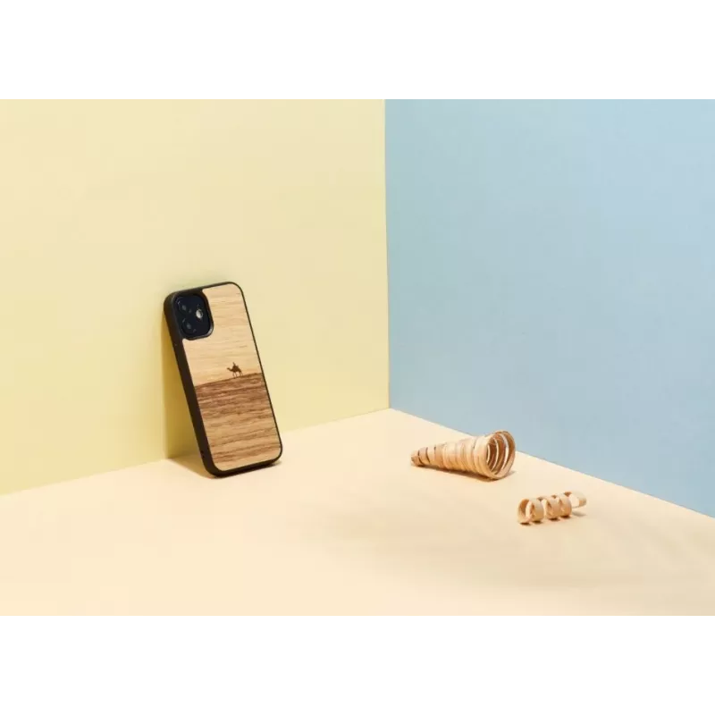 Aizsargājošs tālruņa maciņš Man and Wood iPhone 12 mini — Terra Melns