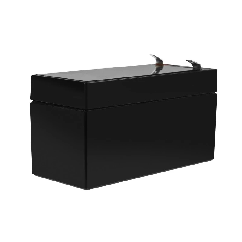 Hermētiska svina-skābes (VRLA) baterija zaļa Cell AGM17 12 V 1,2 Ah — augstums 52 mm, 43×97 mm, 0,5 kg