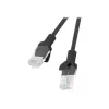 LANBERG tīkla kabelis Cat6 U/UTP RJ-45 uz RJ-45, 5 m, melns, CCA vadi, 250 MHz, 26 AWG