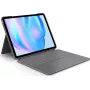 Logitech Combo Touch - tastatūra un vāciņš - ar skārienpaliktni - fona apgaismojums - Apple Smart savienotājs - Q