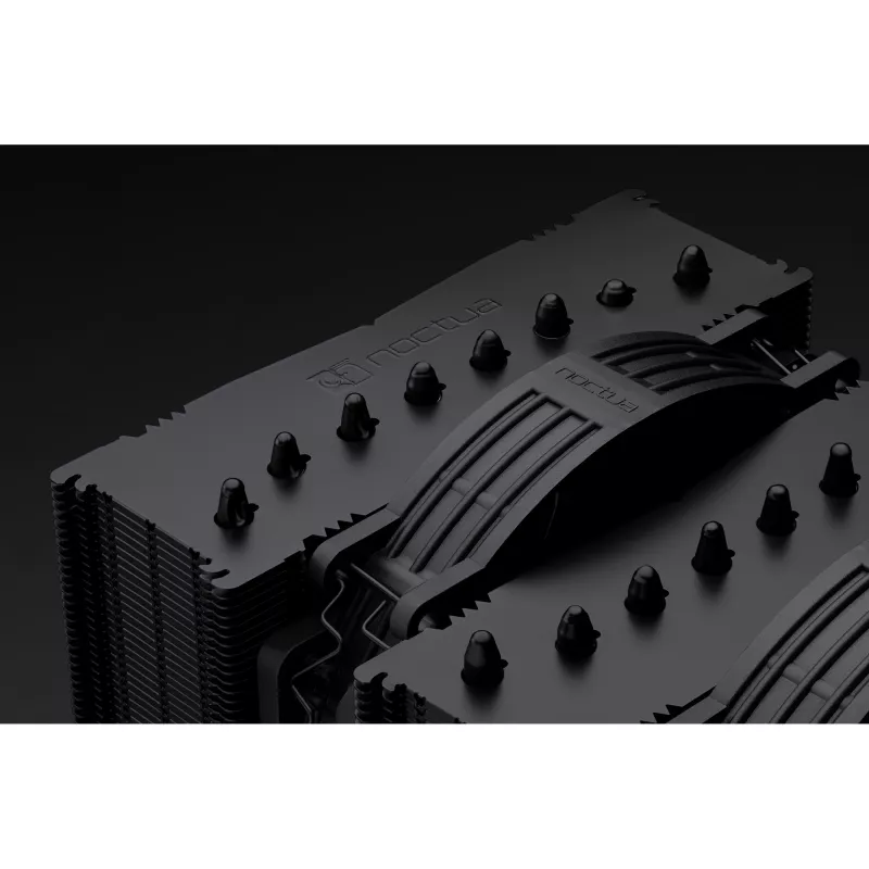 Noctua NF-A14x25r G2 PWM chromax.Melns 140 mm ventilators