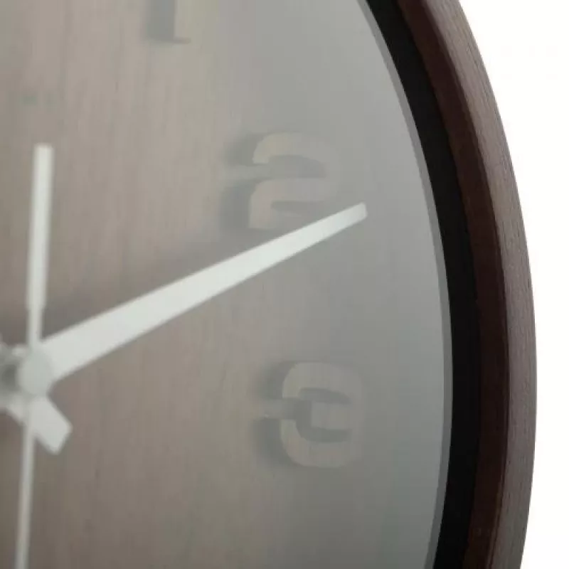 NeXtime klok 5192gs Wood Wood Small, 22x20 cm, sienas, koks, pelēks