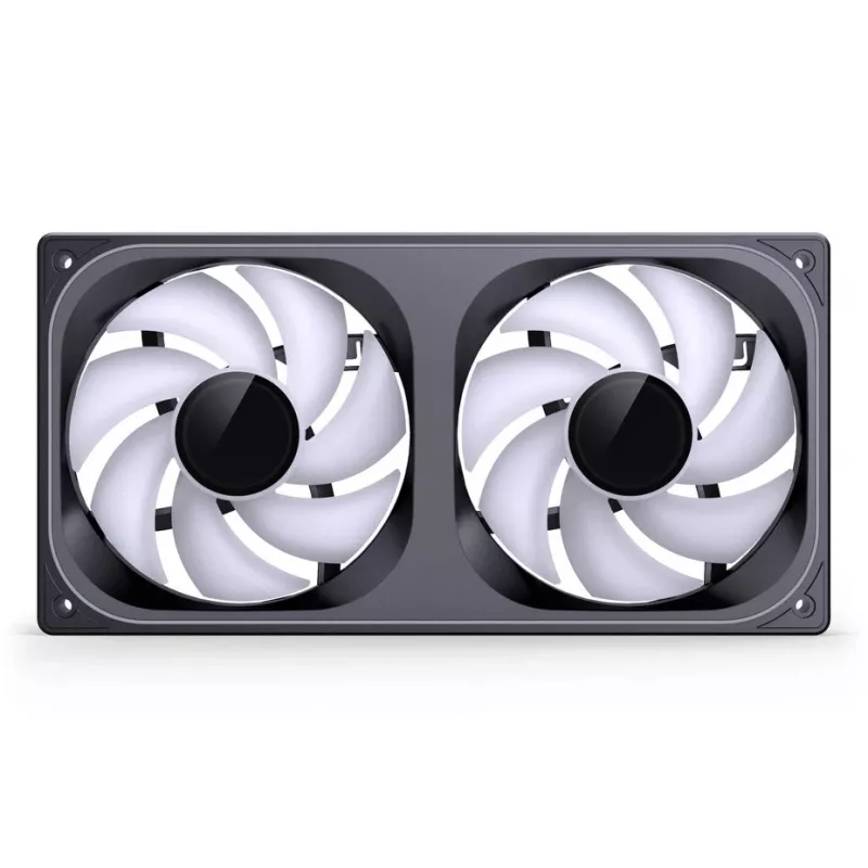 Dzesēšanas ventilators Jonsbo ZB-240 240mm ARGB PWM melns — Bezgalības spoguļa dizains