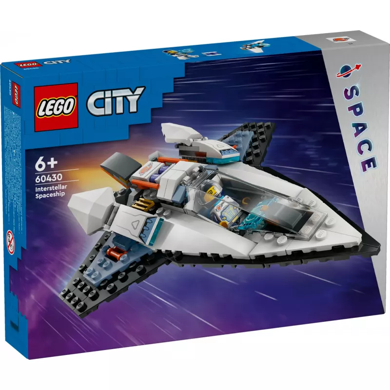 LEGO City konstruktors Kosmosa kuģis 60430 — 240 detaļas, 1 minifigūriņa, vecumam 6+, 170×220×40 mm