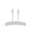 USB kabelis Belkin BOOST↑CHARGE PRO Flex 2m USB C Balts