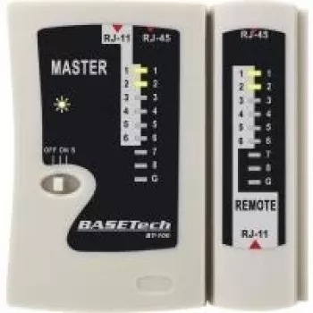 Basetech Cable Tester BT-100 BT-100 piemērots RJ-45, RJ-11