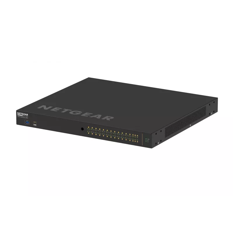 NETGEAR GSM4230UP pārvaldāms L2/L3 Gigabit Ethernet (10/100/1000) ar strāvas padevi caur Ethernet (PoE) 1U melns