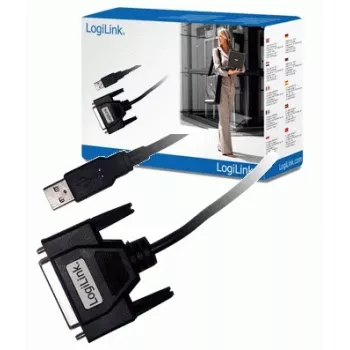 LogiLink UA0054A paralēlais kabelis, melns, 1,8 m