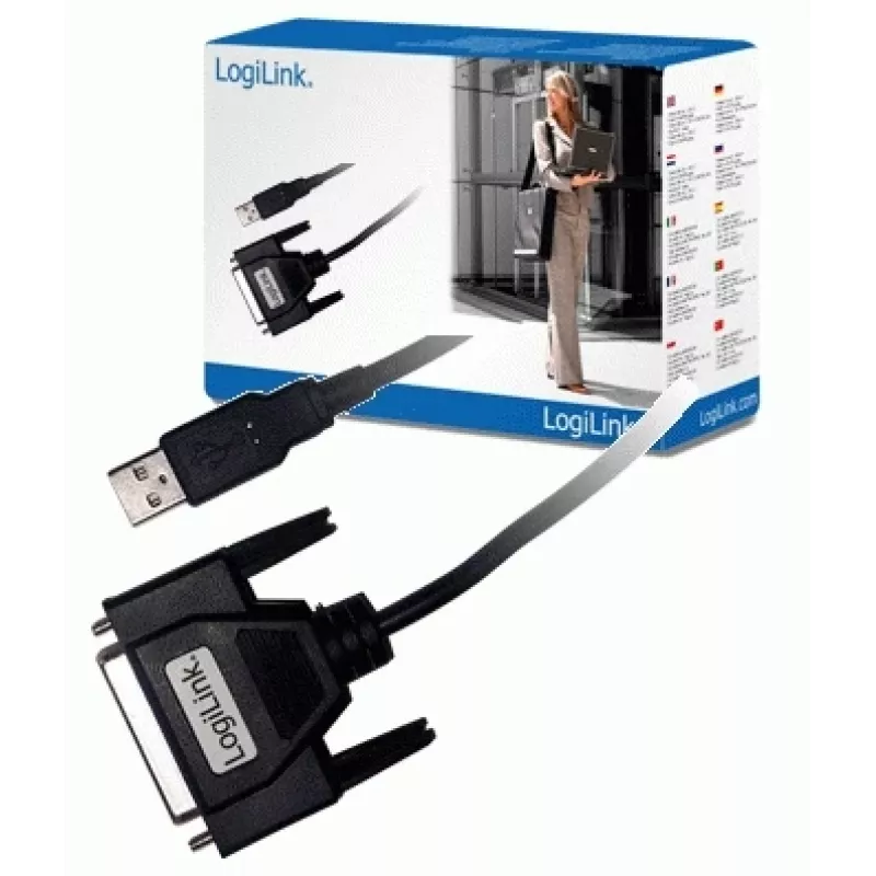 LogiLink UA0054A paralēlais kabelis, melns, 1,8 m