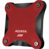 Ārējais SSD ADATA SD620 1 TB, pārnēsājams USB 3.2 Gen 2 (Micro-USB B), lasīšanas ātrums 520 MB/s, rakstīšanas ātrums 460 MB/s, triecienizturīgs, sarkans