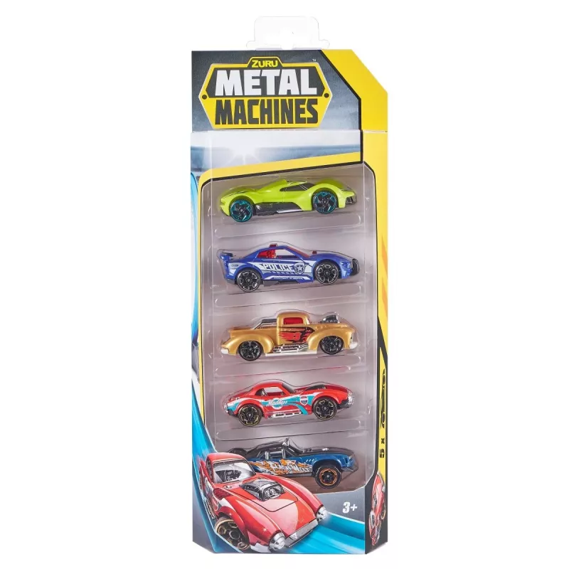 Zuru Metal Machines 5 metāla automašīnu komplekts 1:64, 2. sērija, dažādi modeļi