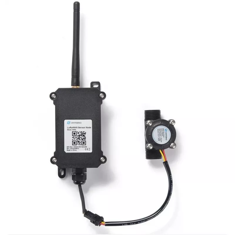 Ūdens plūsmas mērītājs DRAGINO SW3L-EU868 G1/2 DN15 — LoRaWAN, G1/2 savienojums, DN15