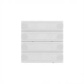 Pie sienas stiprināms KNX skāriensensors Gira Tastsensor 4 Komfort TS4 ws 5004003, 4 pogu, balts