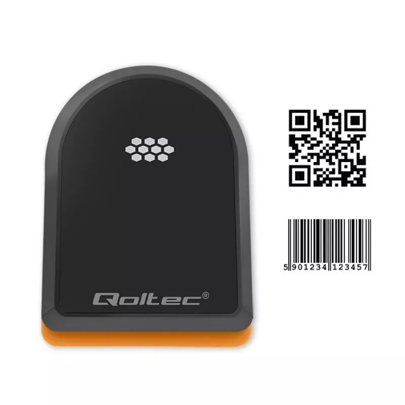 Bezvadu svītrkodu lasītājs QOLTEC 50878 1D/2D ar dokstaciju