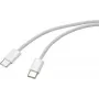Renkforce USB kabelis USB-C® spraudnis, USB-C® spraudnis 1,00 m balts vītā pāra RF-6056878 (RF-6056878)