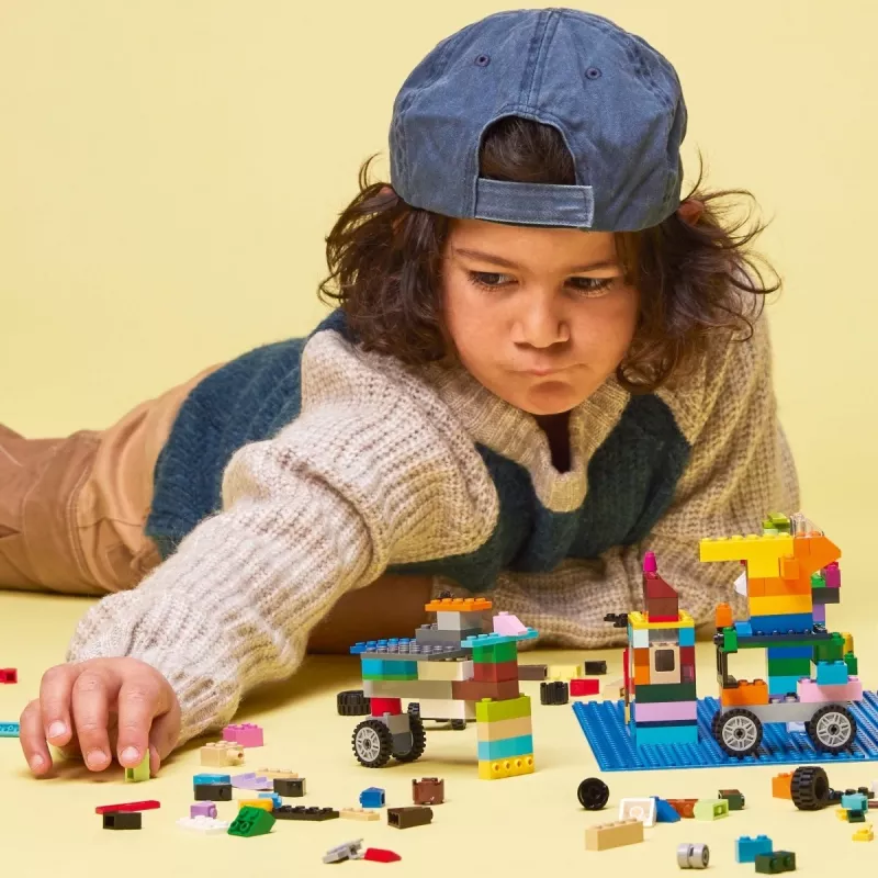 LEGO būvplāksne 11025 — zila pamatplāksne 32x32 radzes, 250×250 mm
