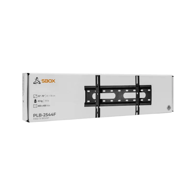 TV sienas stiprinājums SBOX PLB-2544F-2 televizoriem ar 32–70 collu ekrānu, līdz 45 kg, VESA 400x400