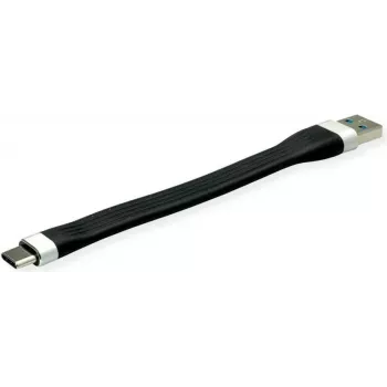 ROLINE 11.02.9014 USB kabelis 0,11 m USB 3.2 Gen 1 (3.1 Gen 1) USB A USB C melns (11.02.9014)