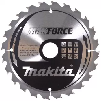Makita MAKFORCE - ripzāģa asmens - kokam - 190 mm - 24 zobi