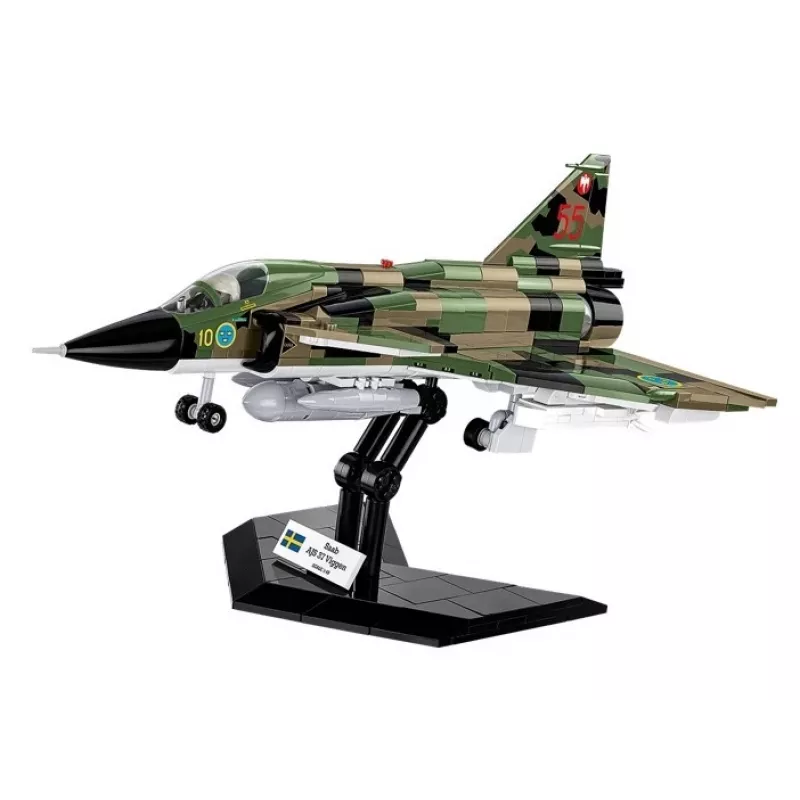 Konstruktora komplekts Cobi Blocks Saab AJS 3 Viggen 911 gab. modeļa komplekts, 911 gabali