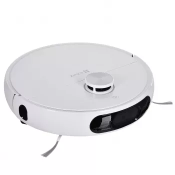 Robotu putekļsūcējs EZVIZ RS2 ar kartēšanu, 4000 Pa sūkšanas jaudu, 5200 mAh bateriju, 220 min darbības laiku, mazgājamu lupatu, bāzes staciju ar 5/5,5 L ūdens tvertnēm