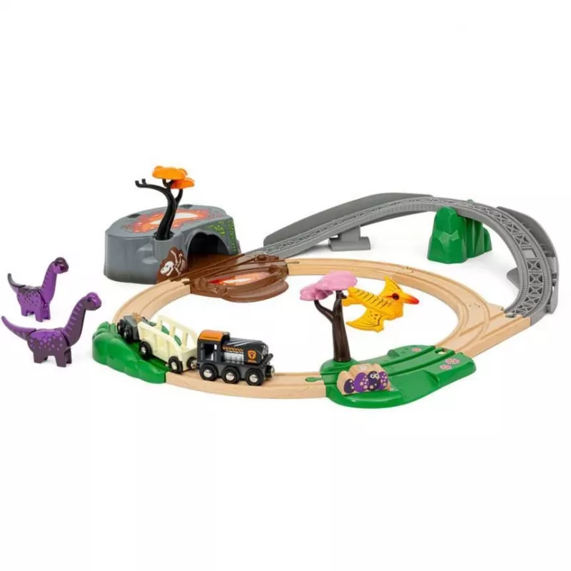 Brio World Dinozauru piedzīvojumu komplekts, dzelzceļš